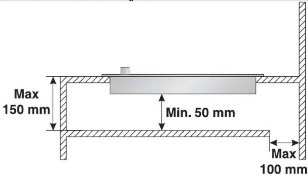 SMEG PGF75FBE - Befestigung an der Auflagefläche des Modells mit herkömmlichem Einbau (Abb. 1) - 12