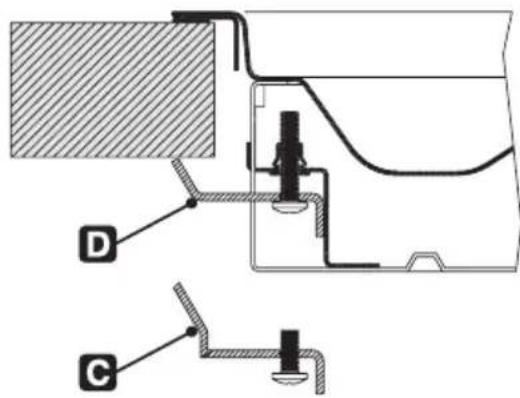SMEG PGF752 - Befestigung an der Auflagefläche des Modells mit herkömmlichem Einbau (Abb. 1) - 3