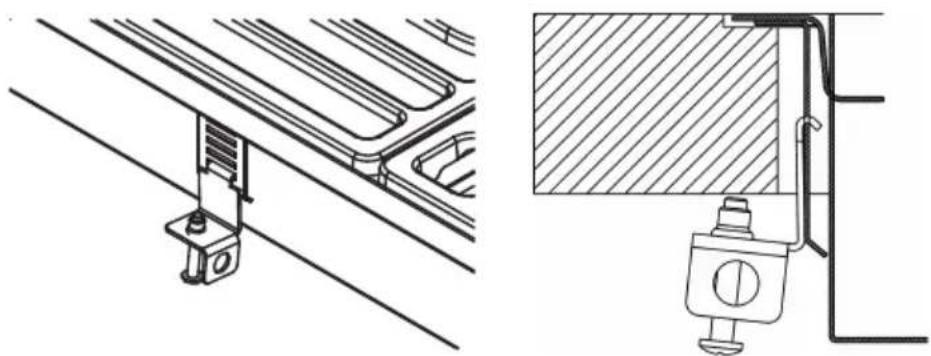 SMEG PDXS31SNL - Befestigung am Stützgestell - 3