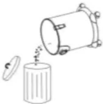 Eurom 1220 - Emptying of the barrel - 2