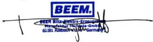 BEEM. BEEM Billez-Elektro-Erzeugen Minnafeldur Herdalo-GmbH 61191 Rösech-Vohm "Germany 1"