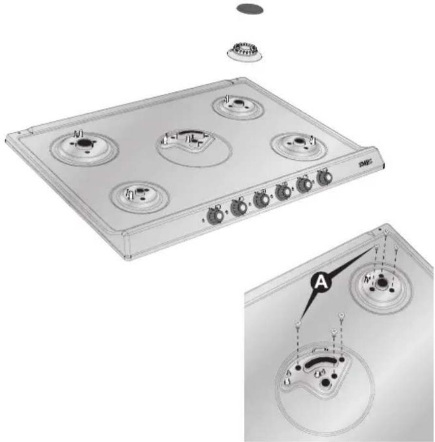 SMEG SR775PSD - Entfernung der Platte - 1