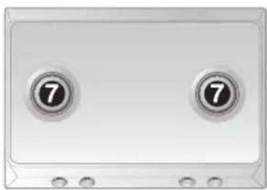SMEG SNL706X3 - Anordnung der Brenner auf der Kochmulde - 1