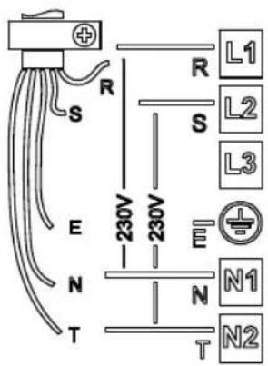 SMEG SIM562B - Anschluss an die Klemmenleiste - 1
