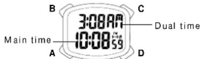 Lorus Y737 - ■ DUAL TIME MODE - 1