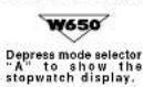 Lorus W650 - ■ HOW TO USE THE STOPWATCH - 2