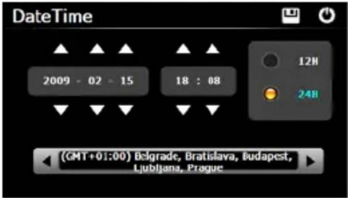 DateTime 2009 - 02 - 15 18 : 08 12H 24H (GMT+01:00) Belgrade, Bratislava, Budapest, Ljubljana, Prague