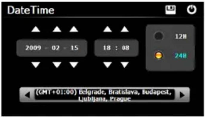 DateTime 2009 - 02 - 15 18 : 08 12H 24H (GMT+01:00) Belgrade, Bratislava, Budapest, Ljubljana, Prague