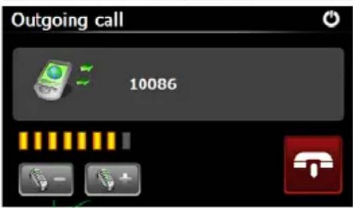 Outgoing call 10086