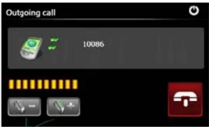 Outgoing call 10086