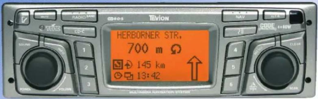 TEVION HERBORNER STR. 700 m 145 km 13:42 MULTIMEDIA NAVIGATION SYSTEM