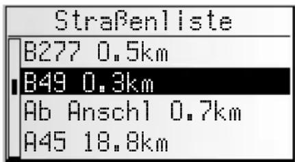 Straßenliste B277 0.5km B49 0.3km Ab Ansch1 0.7km A45 18.8km