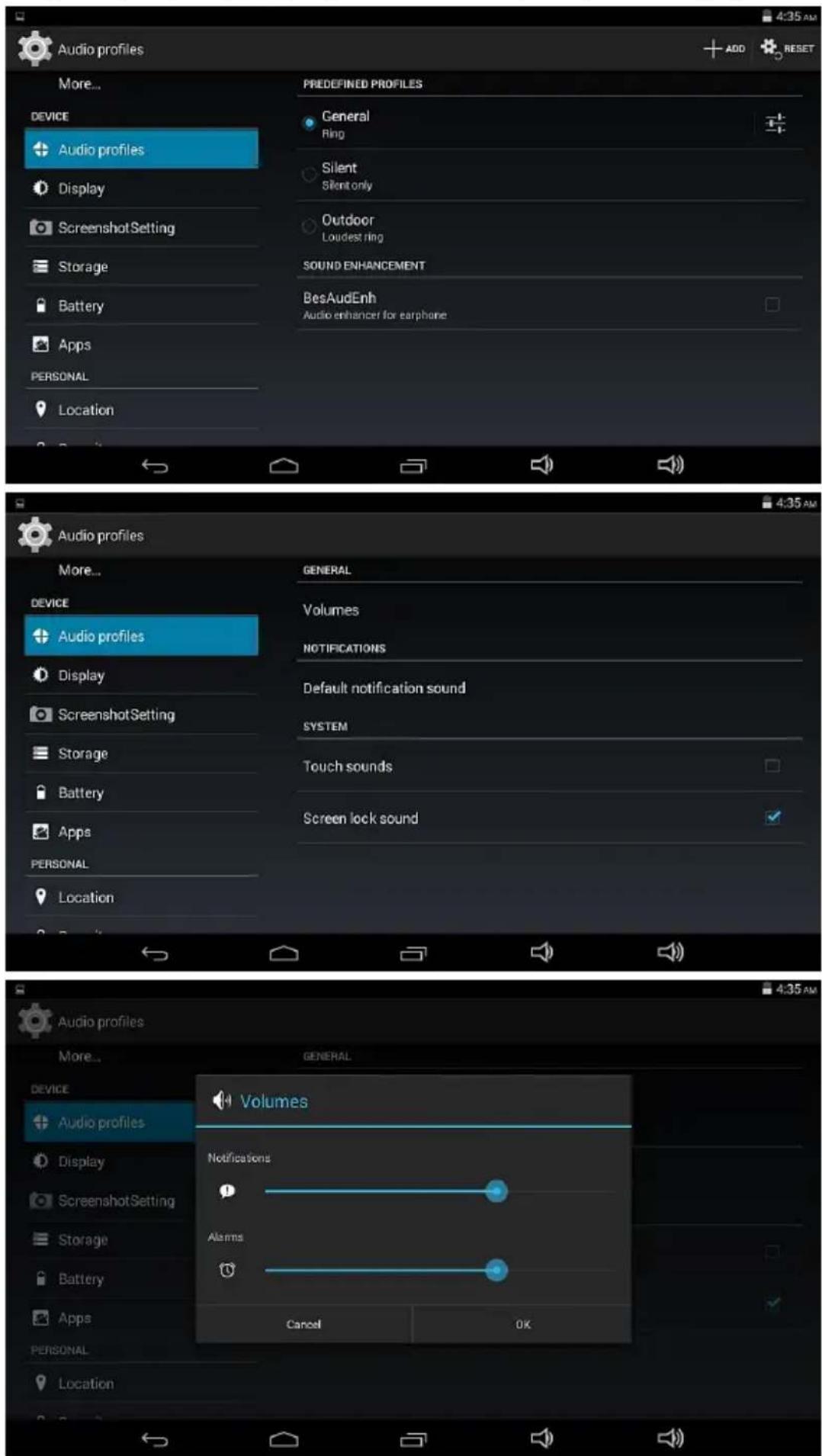 Jay-Tech X10K - Audio profiles (Audioprofile) - 2
