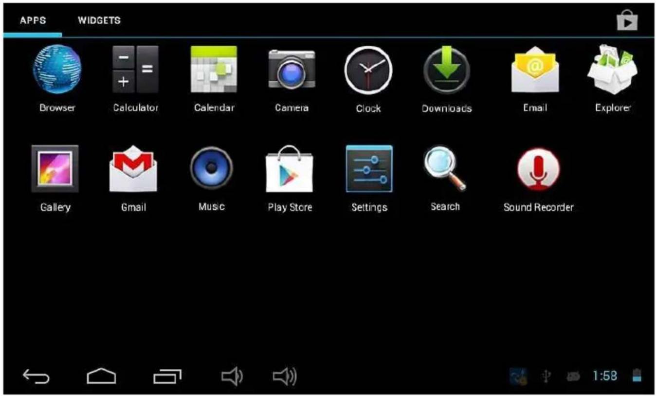 Jay-Tech PA777 - Applikationen und Widgets - 2