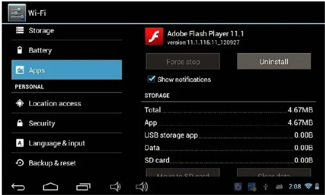 Jay-Tech PA777 - Apps zum Prüfen der laufenden bzw. aller Applikationen. Durch Antippen einer laufenden Applikation kann diese deinstalliert werden. - 2