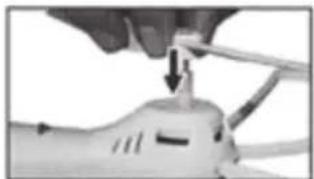 Syma X8W - Installation der Rotorblätter: - 1