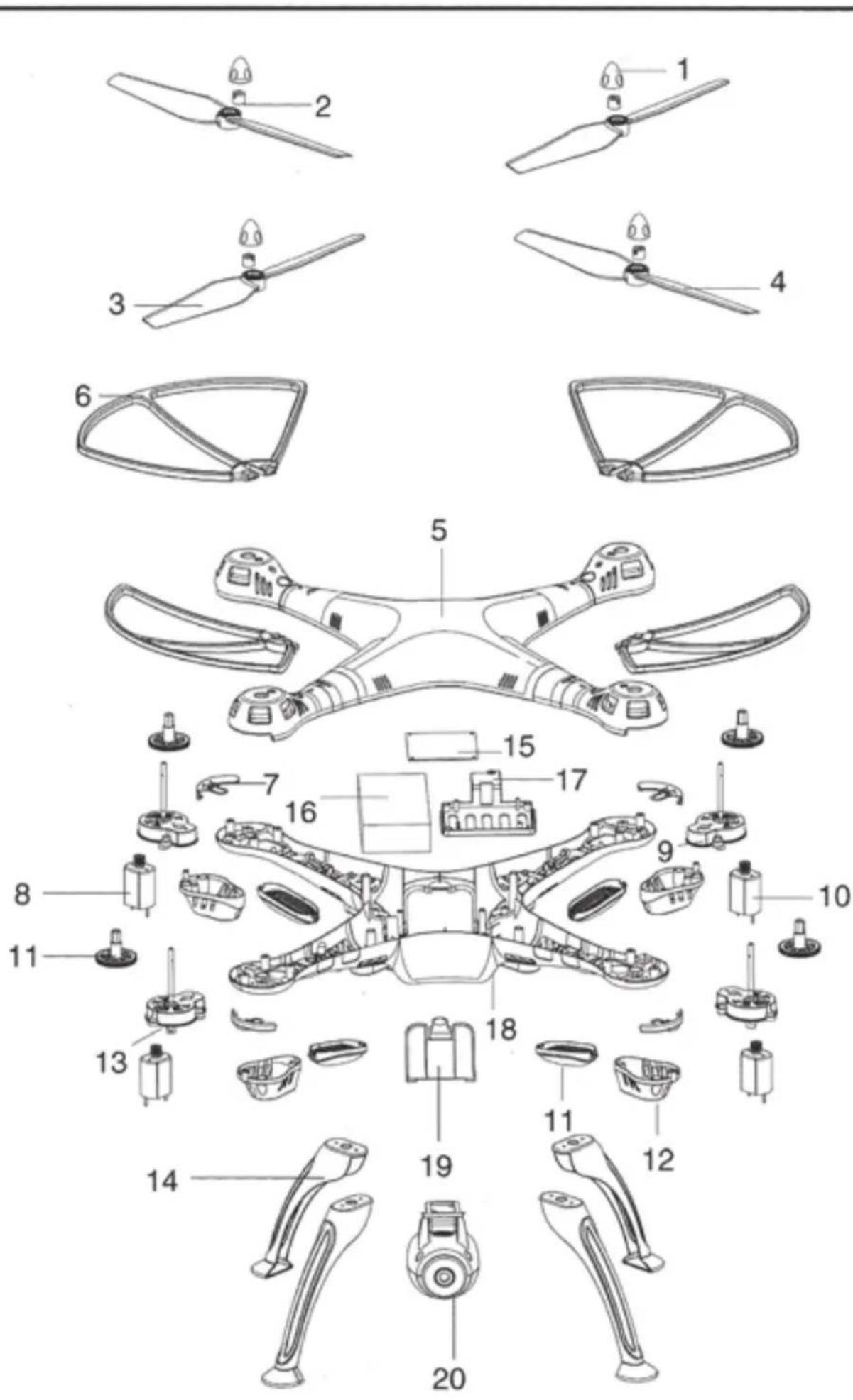 Syma X8W - Ersatzteile - 12