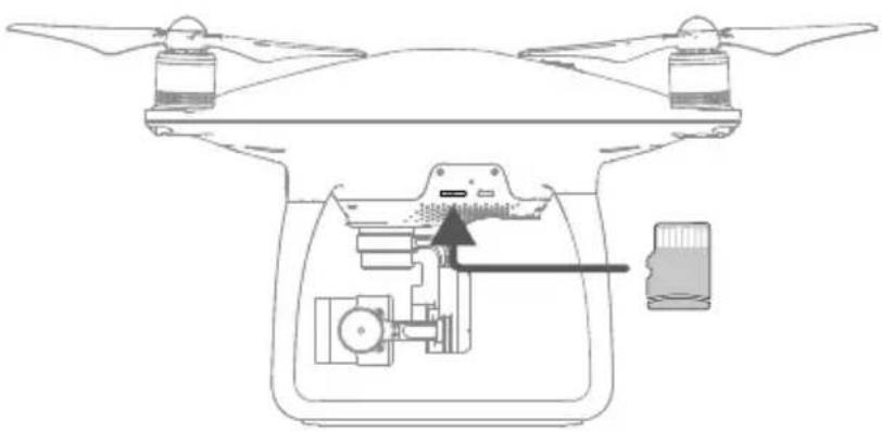 DJI Phantom 4 4K - Schlitz für die Micro-SD-Karte - 1
