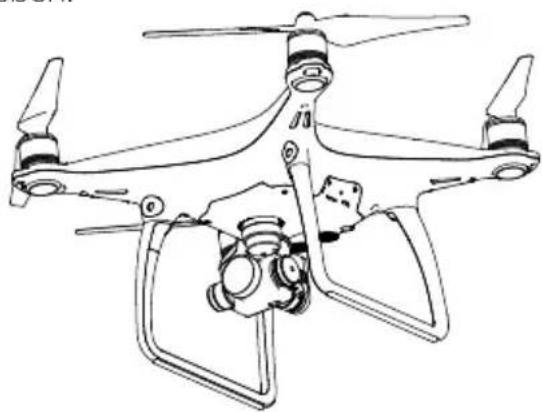 DJI Phantom 4 4K - Zeichnung der Fernbedienung - 4