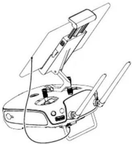 DJI Phantom 4 4K - Mobilgerät anschließen - 1