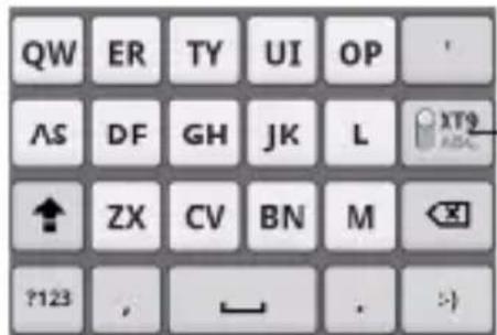 QW ER TY UI OP AS DF GH JK L ↑ ZX CV BN M ?123 , → . >)