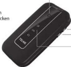 TELME F210 - Auflegen/Zurück/Löschen/Ein/Aus - 1
