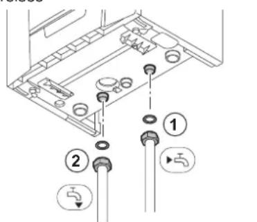 Remeha Tzerra M 15 DS - Anschluss des Heizkreises - 2