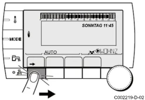 Remeha Calenta 25DS - Anpassung eines Programms an die eigenen Wünsche - 1