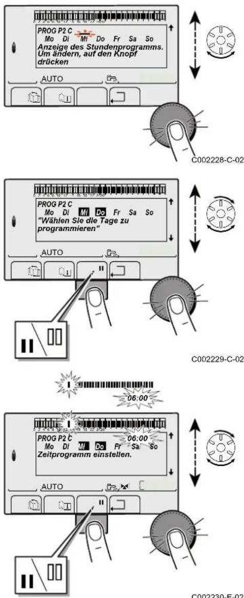 Remeha Calenta 25DS - Anpassung eines Programms an die eigenen Wünsche - 3