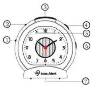 Sonic Alert SBA475ss - MERKMALE GEMÄSS ABBILDUNG OBEN - 1