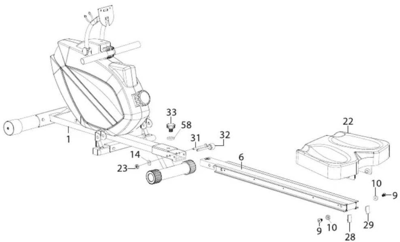 SportPlus SP-MR-008 - MONTAGEANLEITUNG - 1