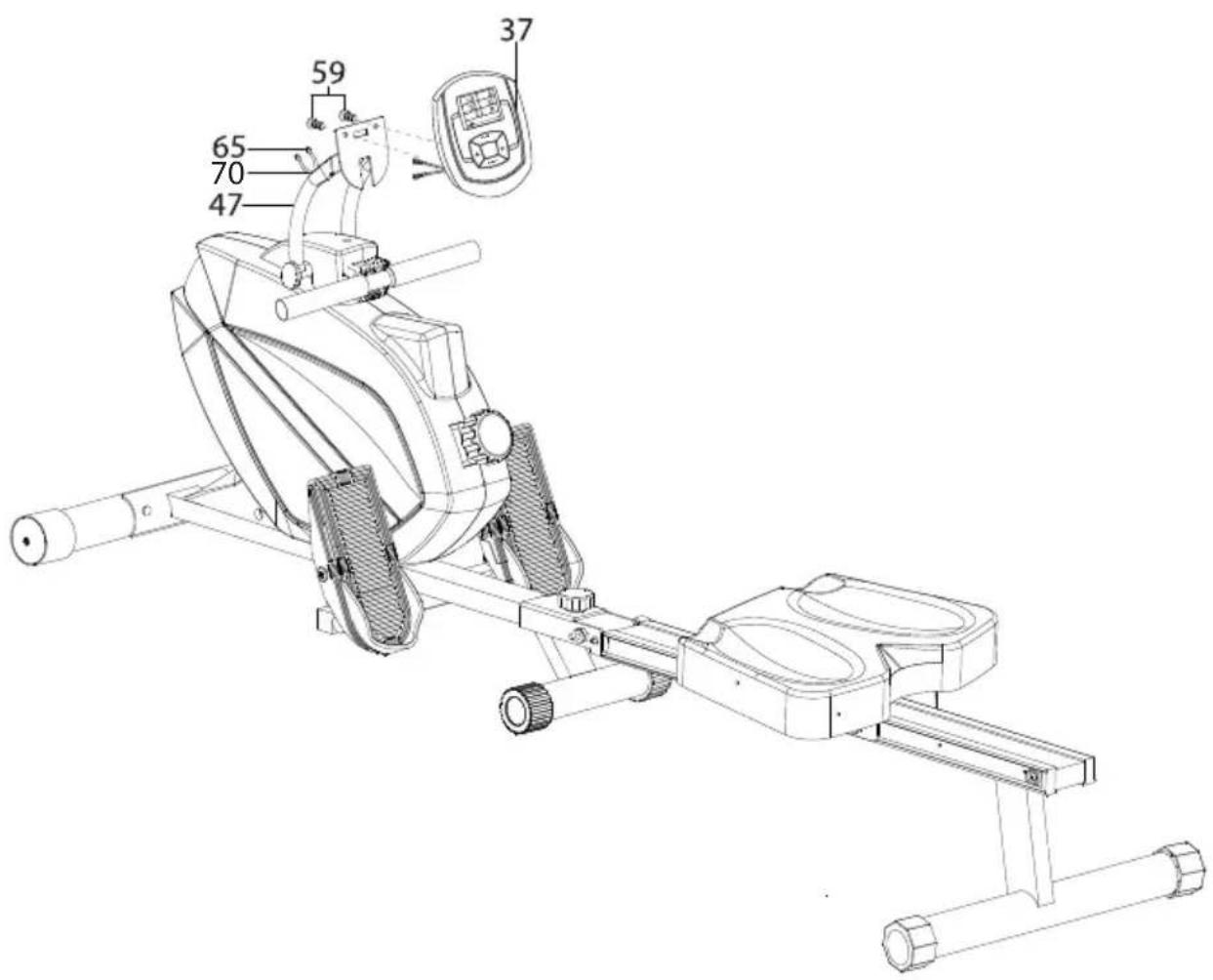 SportPlus SP-MR-008 - MONTAGEANLEITUNG - 1