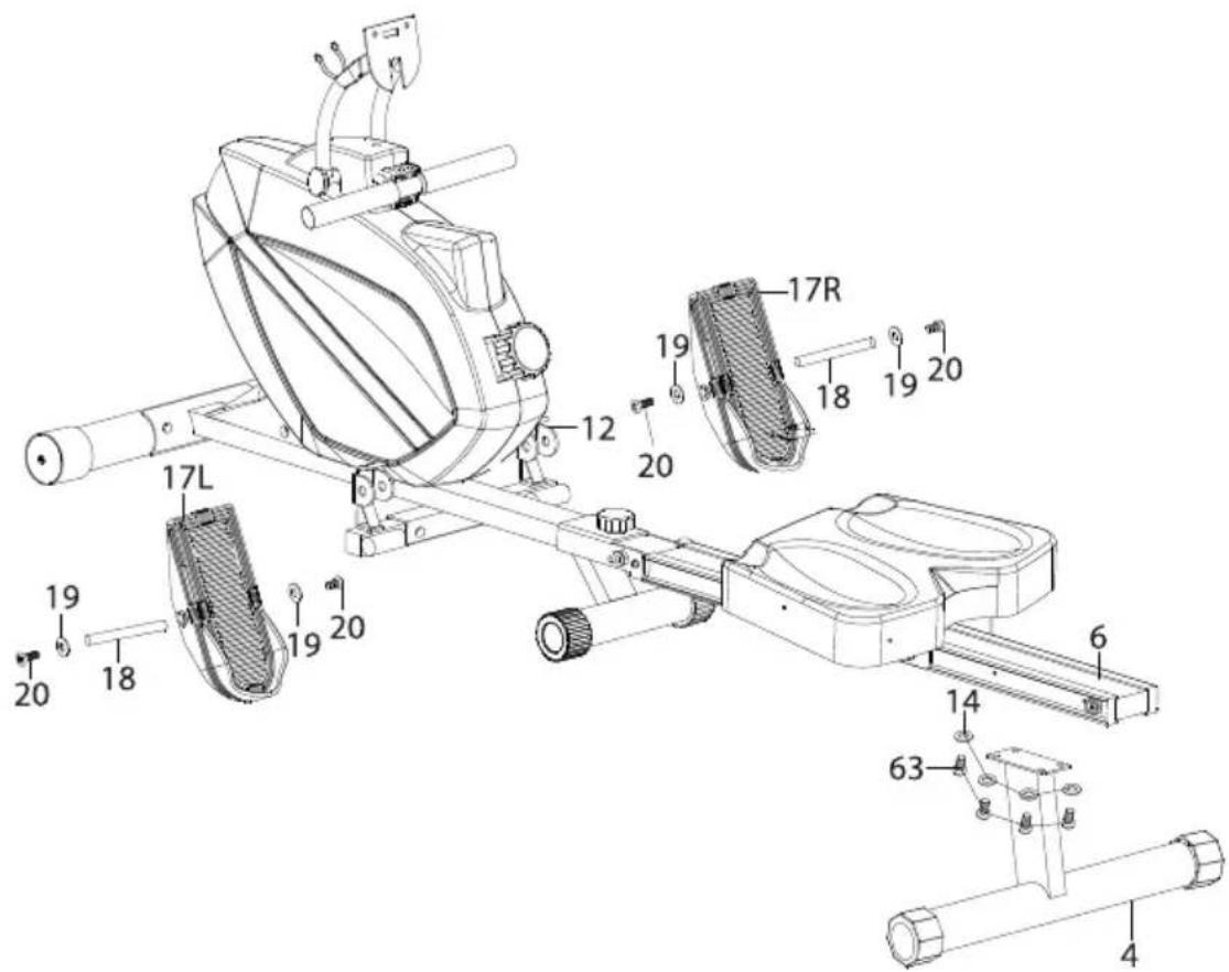 SportPlus SP-MR-008 - MONTAGEANLEITUNG - 1