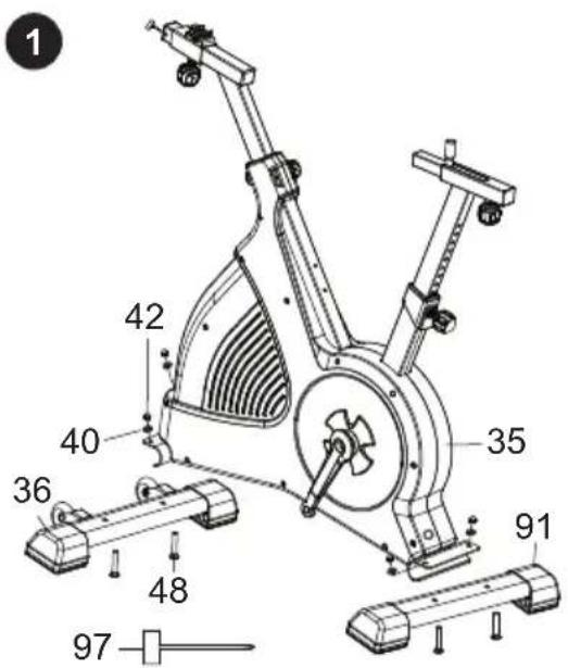 SportPlus SP-SRP-3000 - SCHRITT 1: - 1