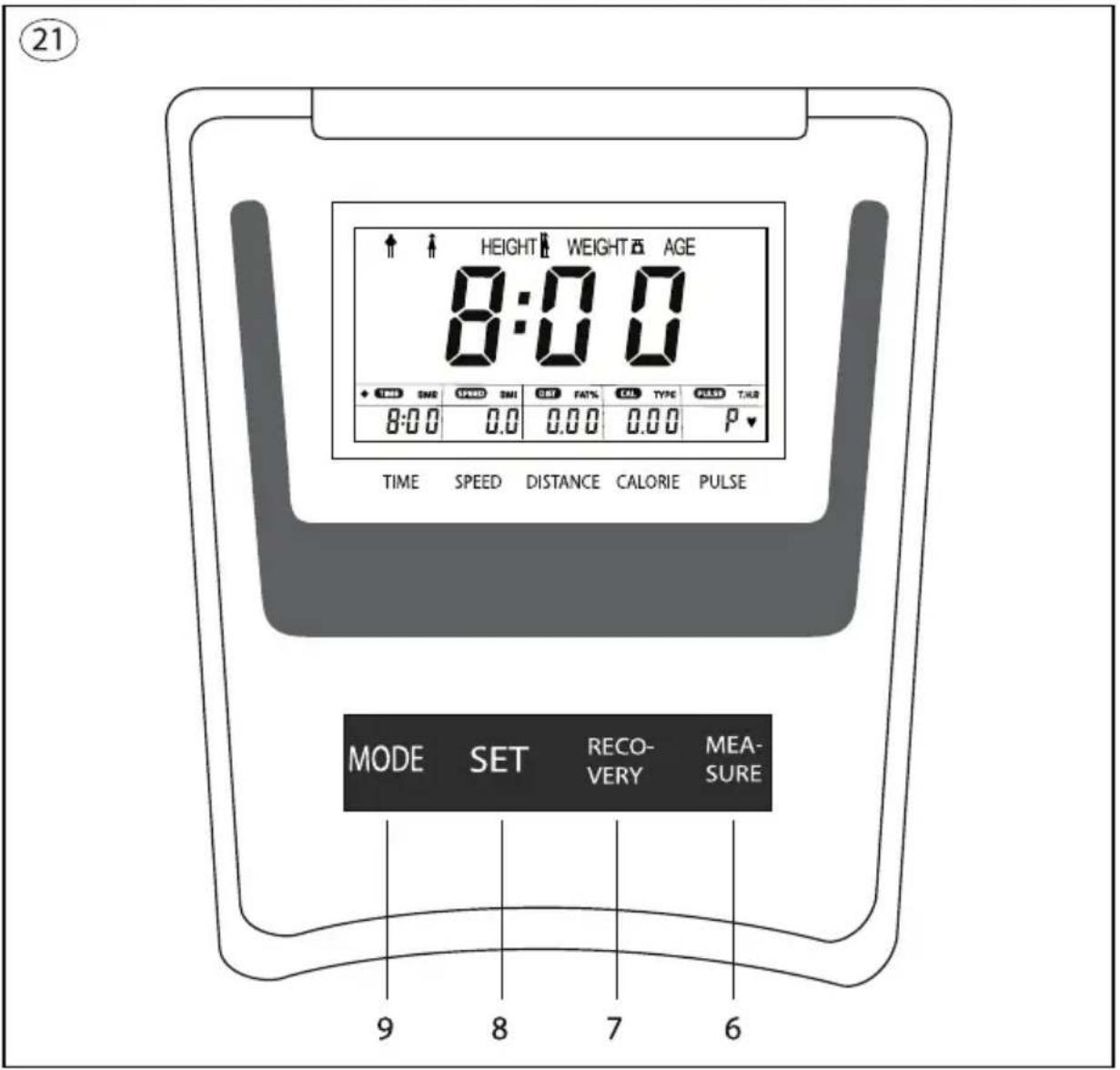 SportPlus SP-HT-2507-TS - TRAININGSCOMPUTER - 1