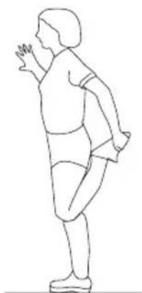SportPlus SP-HT-2408 - ÜBUNG 3: DEHNUNG DER WADENMUSKULATUR UND DER ACHILLESSEHNE (GASTROCNEMIUS UND BICEPS FEMORIS) - 1