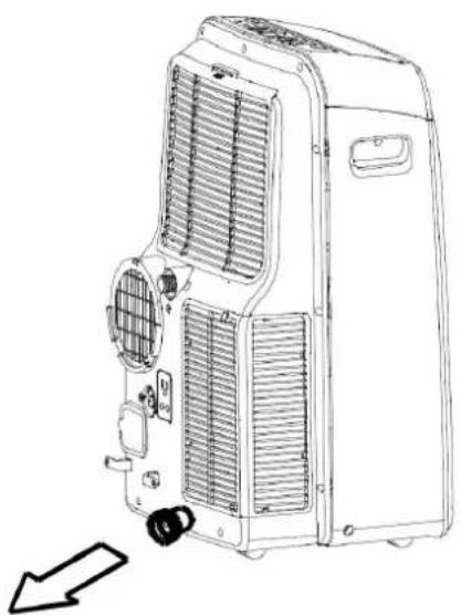 GORENJE KAM 26 N F1 PDH - Postavljanje cevi otpadnog vazduha neposredo u zid - 3