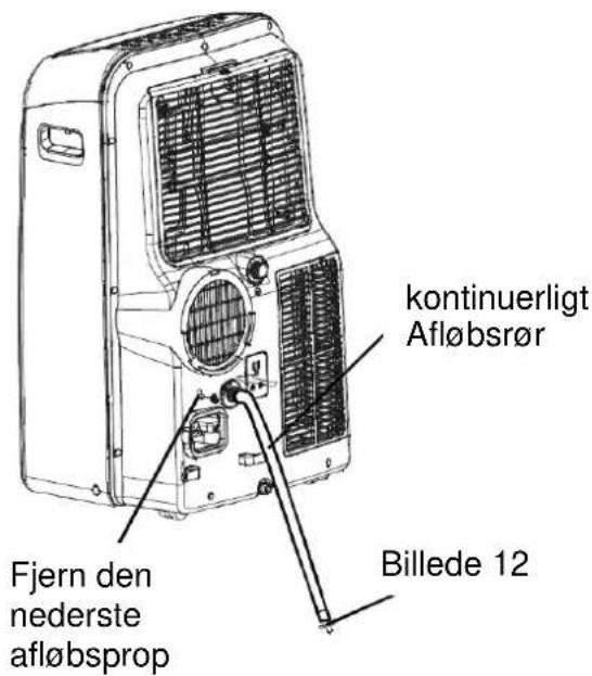 kontinuerligt Afløbsrør Fjern den nederste afløbsprop Billede 12