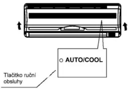 Tlačitko ruční obsluhy AUTO/COOL