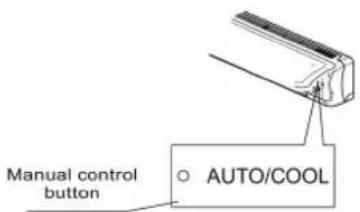 Manual control button AUTO/COOL