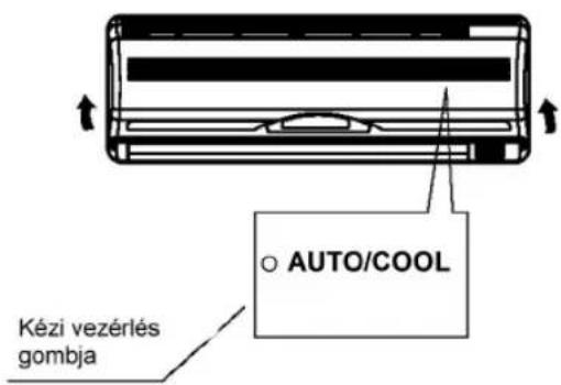 Kézi vezérlés gombja AUTO/COOL
