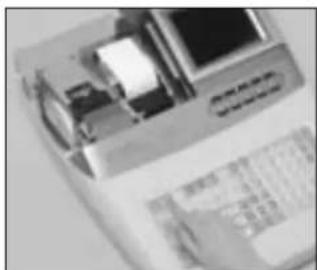 CASIO TE-7000S - Einsetzen der Journalstreifen-Papierrolle - 9