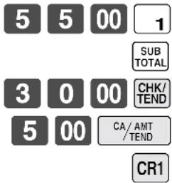 CASIO TE-7000S - BEDIENUNG KASSENBON - 1