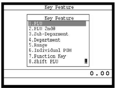 CASIO TE-7000S - Programmierungsvorgang für PLU-Folientasten-Warengruppenverknüpfung/Steuerstatus/Listenkapazität - 2