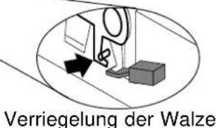 Verriegelung der Walze