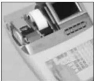 CASIO TE-7000S - Austauschen des Journalstreifens - 2