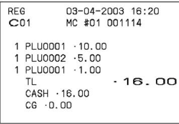 CASIO TE-7000S - BEDIENUNG KASSENBON - 2