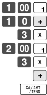 CASIO TE-7000S - Addition (plus) - 1
