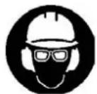 ECHO HC-341ES - Wearing protective gear - 1