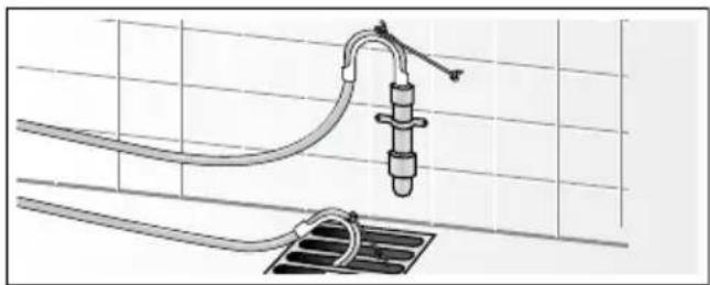 BOSCH WAW28750GB - - Drainage into a plastic pipe with rubber bushing or into a drainage pit - 1